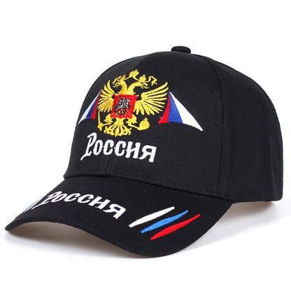 Russian Baseball Cap Cotton Snapback Caps Gold Double-Headed Eagle Embroidery Adjustable Hip Hop Hat