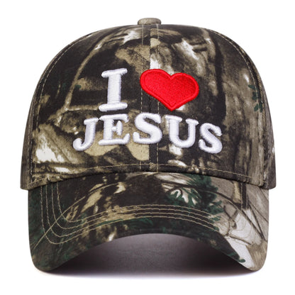 Unisex I Love Jesus Letter Embroidery Baseball Caps Spring Autumn Outdoor Adjustable Casual Hats Hip