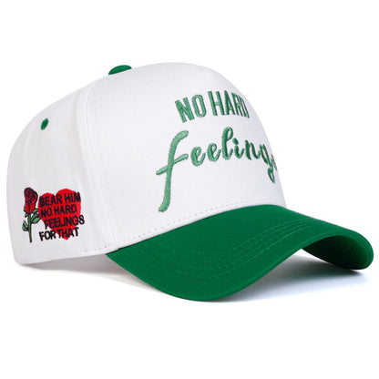 Unisex No Hard Feelings Embroidery Side Love Rose Baseball Caps Spring Autumn Outdoor Adjustable