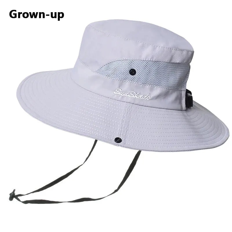 Xinbaoguan 100% Polyester Summer Outdoor Sun Hat, Breathable Sun Hat, Folding Sun Hat, Female Ponytail Hole Fisherman Hat
