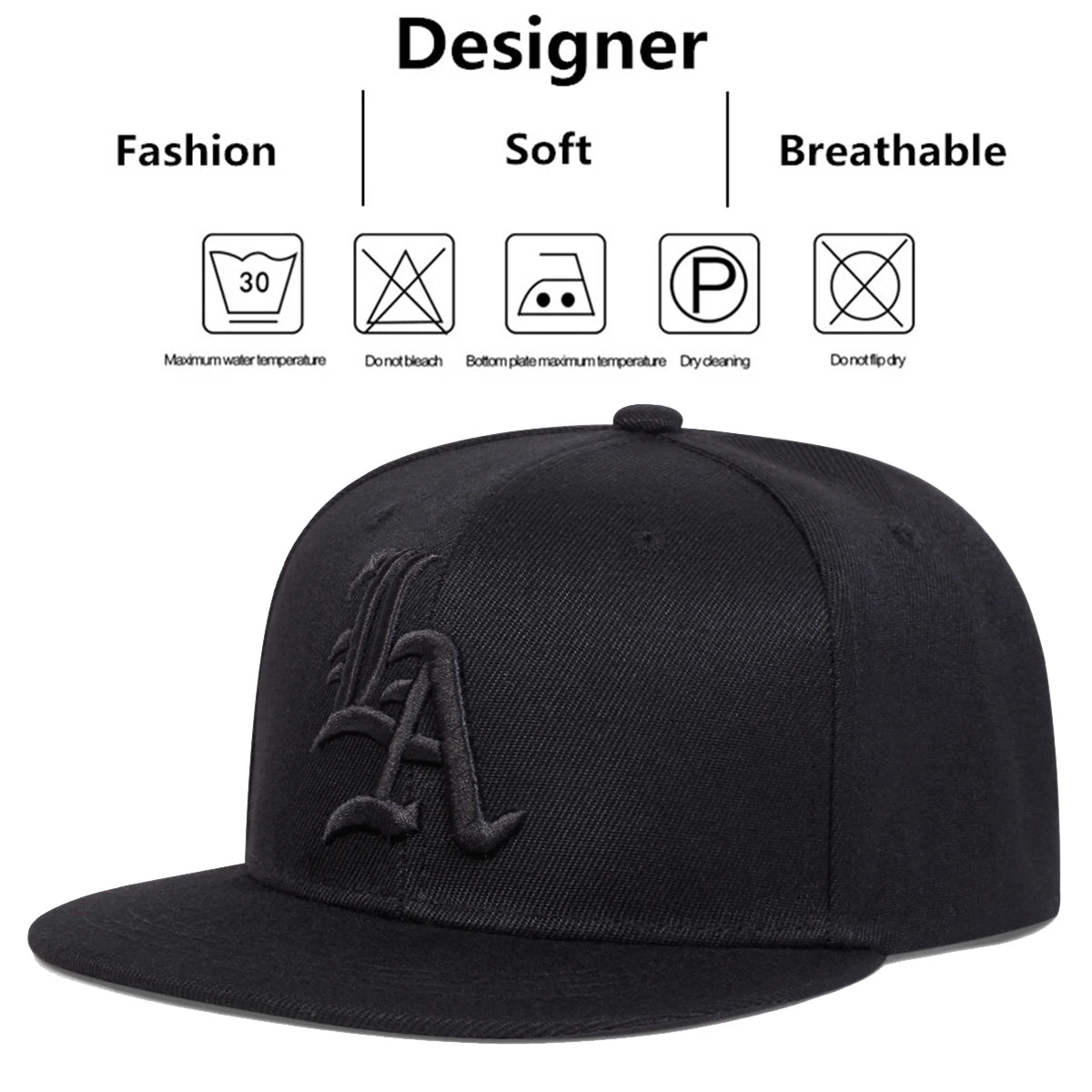 Unisex Gothic Letter Embroidery Hip-Hop Hats Spring Autumn Outdoor Adjustable Casual Baseball Caps