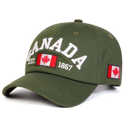 Cotton Canada Baseball Cap Flag Hat Snapback Adjuatable Mens Caps Gorras