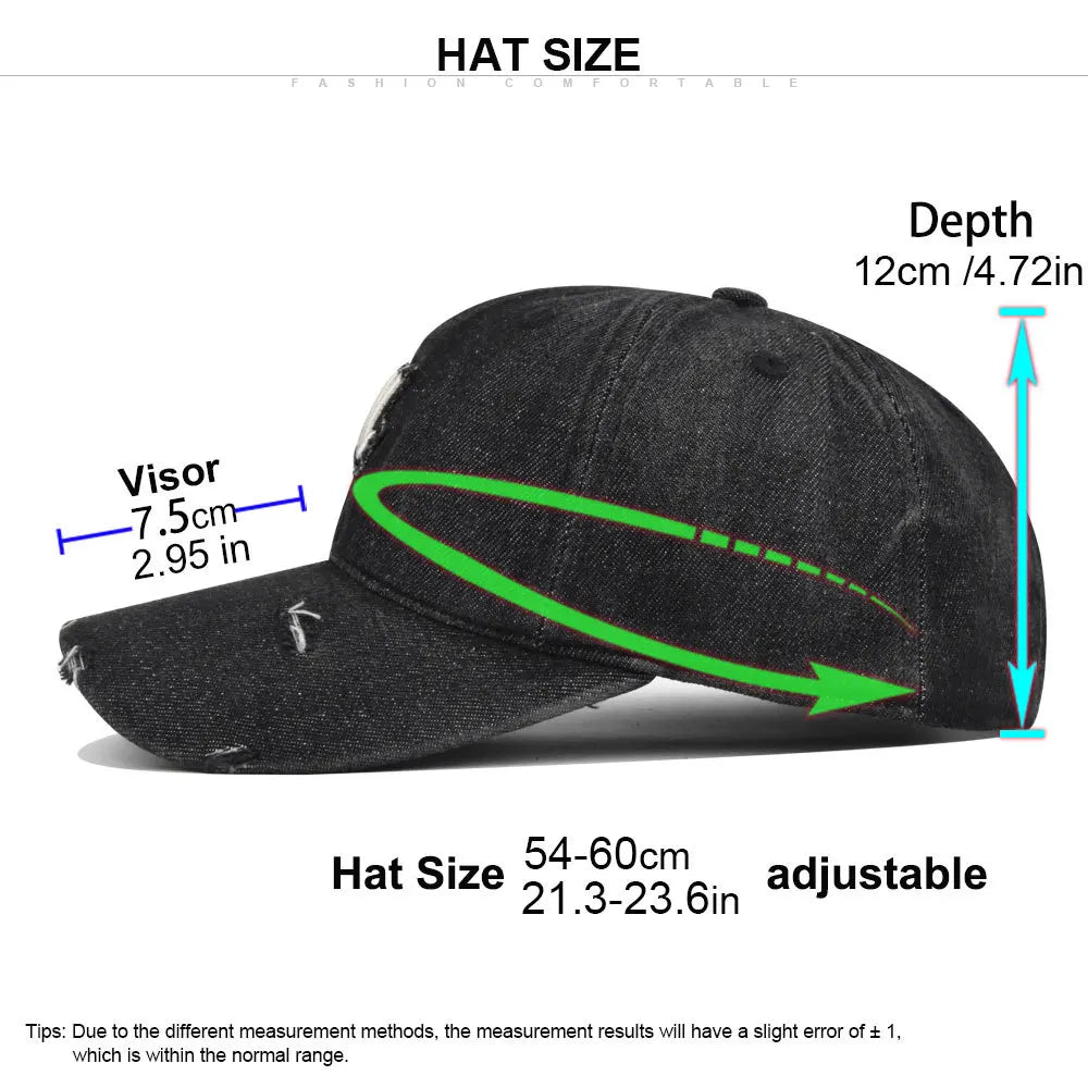 Outdoor Running Cowboy Baseball Cap Men Women Breathable Lightweight Adjustable Sports Sun