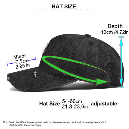 Outdoor Running Cowboy Baseball Cap Men Women Breathable Lightweight Adjustable Sports Sun