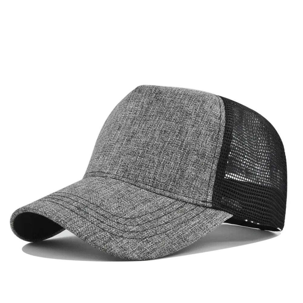 Sunhat Outdoors Trucker Hat Cotton Mesh Breathablebaseball Cap Women Men Summer Sunshade Meshcap