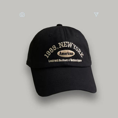 Korean Retro Baseball Hat Women's Autumn Winter Versatile Ins Street Letter Embroidered Caps Summer Couple Men