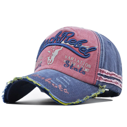 News Outdoor Sports Cotton Baseball Cap Retro Embroidery Men S Hip Hop Rebound Caps Snapback Hats