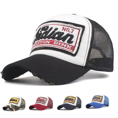 Streetwear Letter Embroidery Mesh Dad Baseball Cap Snapback Hip Hop Outdoor Y2k Trucker Hats Gorras