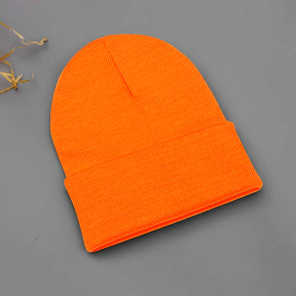 24 Colors Unisex Beanie Hat Men Women Winter Knit Caps Soft Ski Hats - Soft
