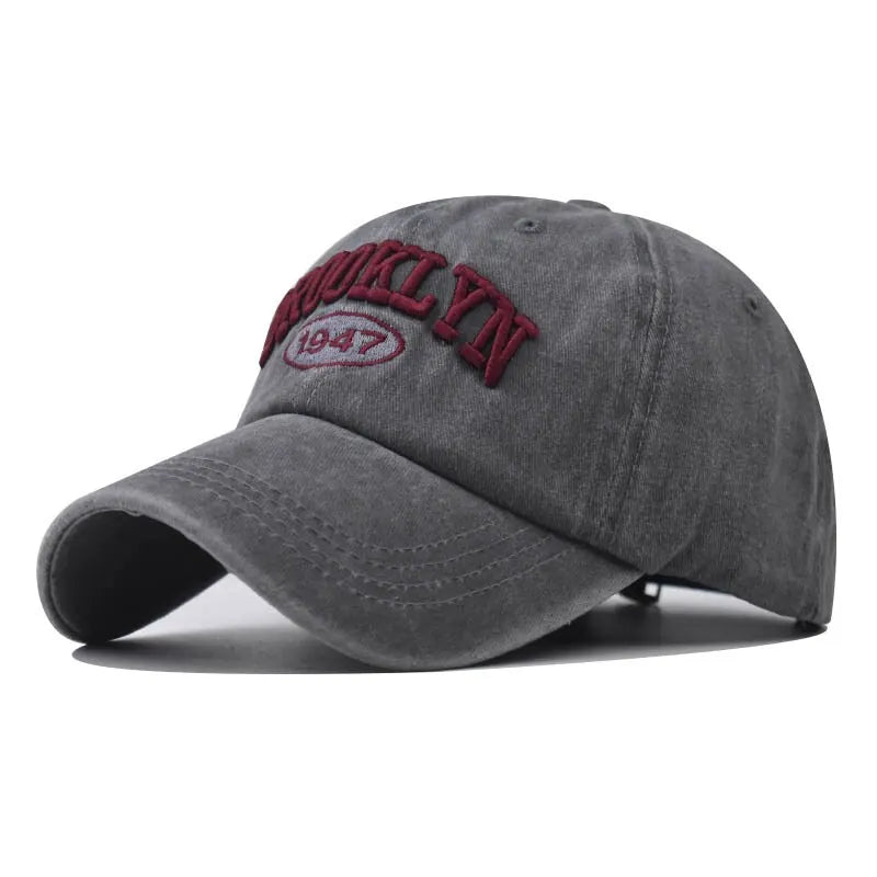 New Brooklyn Cotton Embroidered Baseball Hat Men'S And Women'S Hat Korean Version Hip-Hop Personality Cap