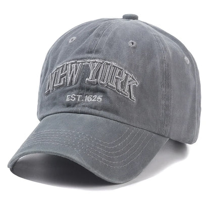 York Washed Cotton Cap Men Women Gorras Snapback Caps Baseball Sun Protection Casquette Dad Hat