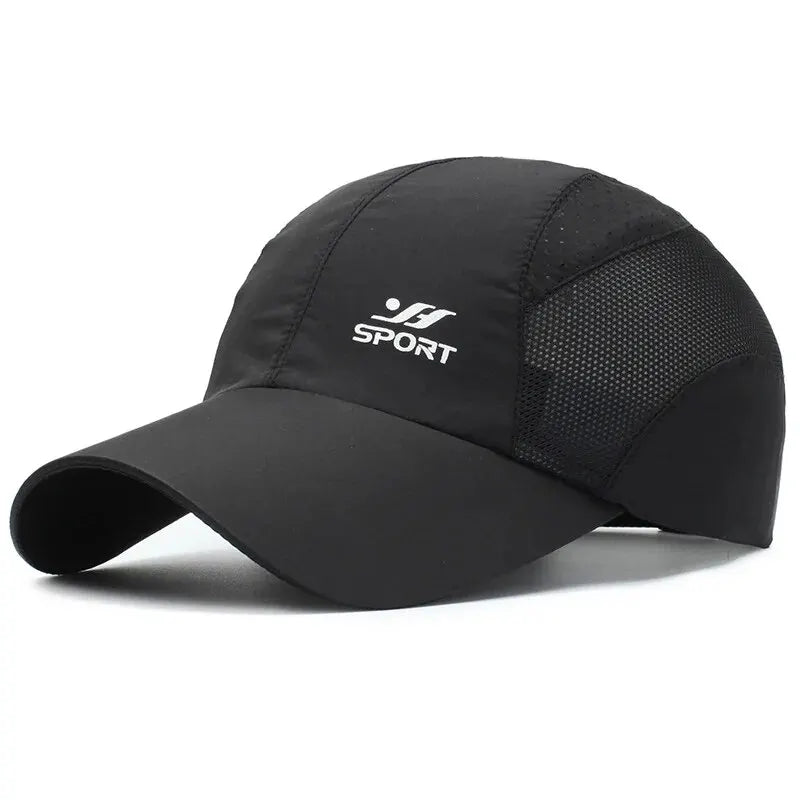 Spring Summer New Sports Hats Men's Sun Hats Outdoor Quick Drying Fabric Baseball Net Caps Sunscreen Breathable Caps