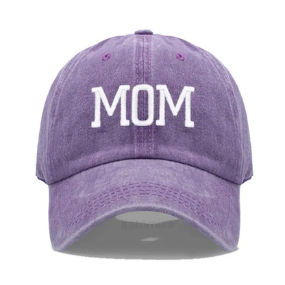 DAD MOM Embroidery Pure Cotton Men's Baseball Cap For Man  Womne's Fashion Sport Golf Caps Sun Hat Dropshipping