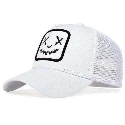 Unisex Personality Embroidery Baseball Net Caps Spring Summer Outdoor Adjustable Casual Hats