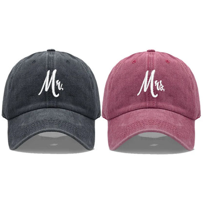 Matching Mr Mrs Baseball Cap Men S Women Cotton Embroidery Sport Golf Caps Bridal Gift Newlywed