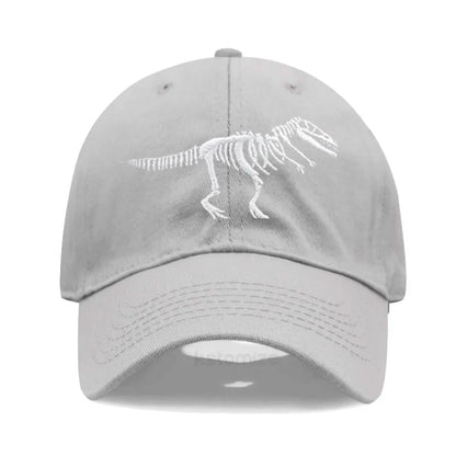 Cotton Baseball Cap Men Women Unisex Embroidery Dinosaur Tyrannosaurus Rex Dad Hat Protection