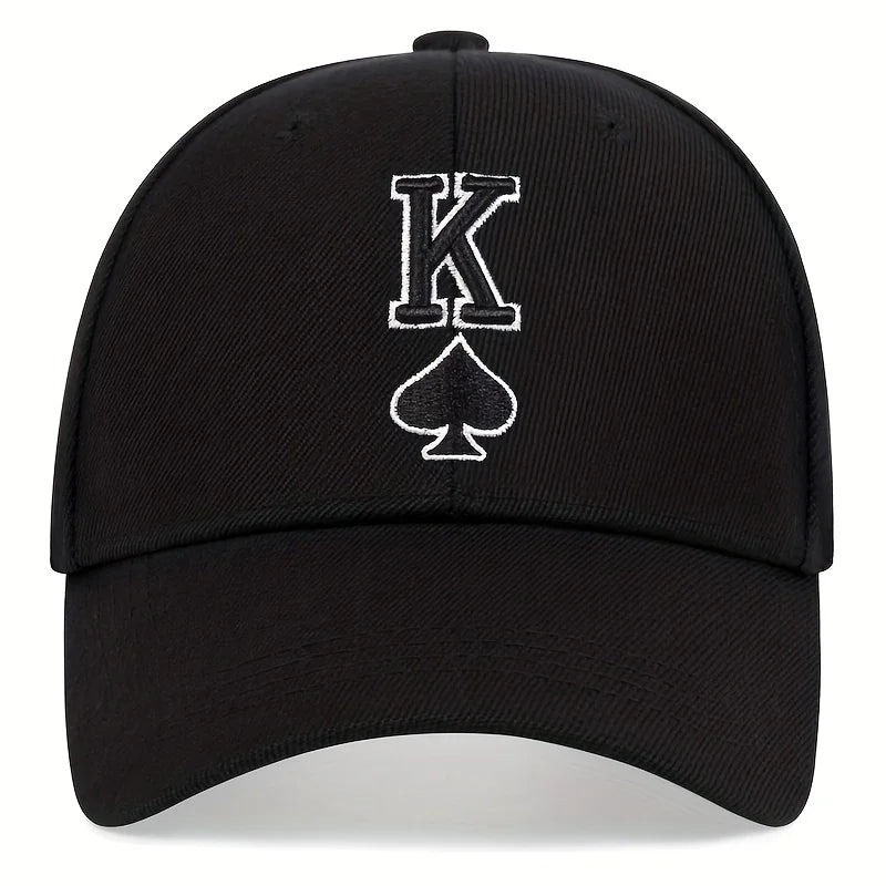 Hip Hop K Letter Baseball Cap Snapback Hat Poker Embroidered Golf Hats Outdoor Sports Leisure Caps