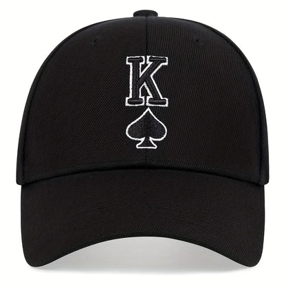 Hip Hop K Letter Baseball Cap Snapback Hat Poker Embroidered Golf Hats Outdoor Sports Leisure Caps