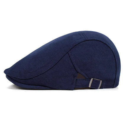 Retro British Style Newsboy Cap Men Vintage Luxury Unisex Octagonal Flat Capcotton Ascot Caps Khaki