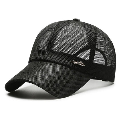 Canada Summer For Men Letter Mesh Baseball Cap Sports Sun Visor Breathable Snapback Hat Male Outdoor Stylish Simple Solid Kpop