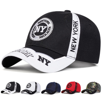 Unisex Letter Embroidery Baseball Caps Spring Autumn Outdoor Adjustable Casual Hats Sunscreen Hat