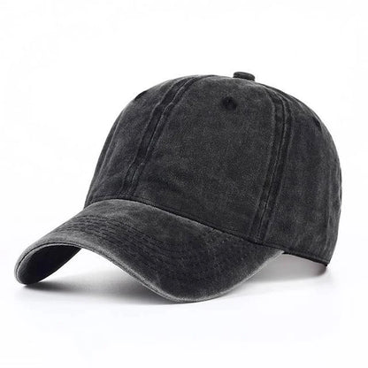Unisex Light Washed Solid Color Baseball Caps Spring Autumn Outdoor Adjustable Casual Hats Hip Hop