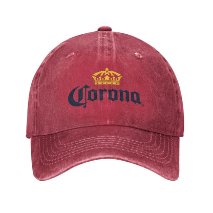 Corona Baseball Cap Classic Beer-Print Cowboy Hat Unisex Teens Trucker Dad Sunshade Running Hippie
