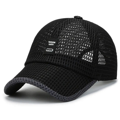 Men's Mesh Baseball Cap Breathable Summer Caps Dad Hat Outdoor Fishing Hats Bone Gorras Snapback Trucker Cap