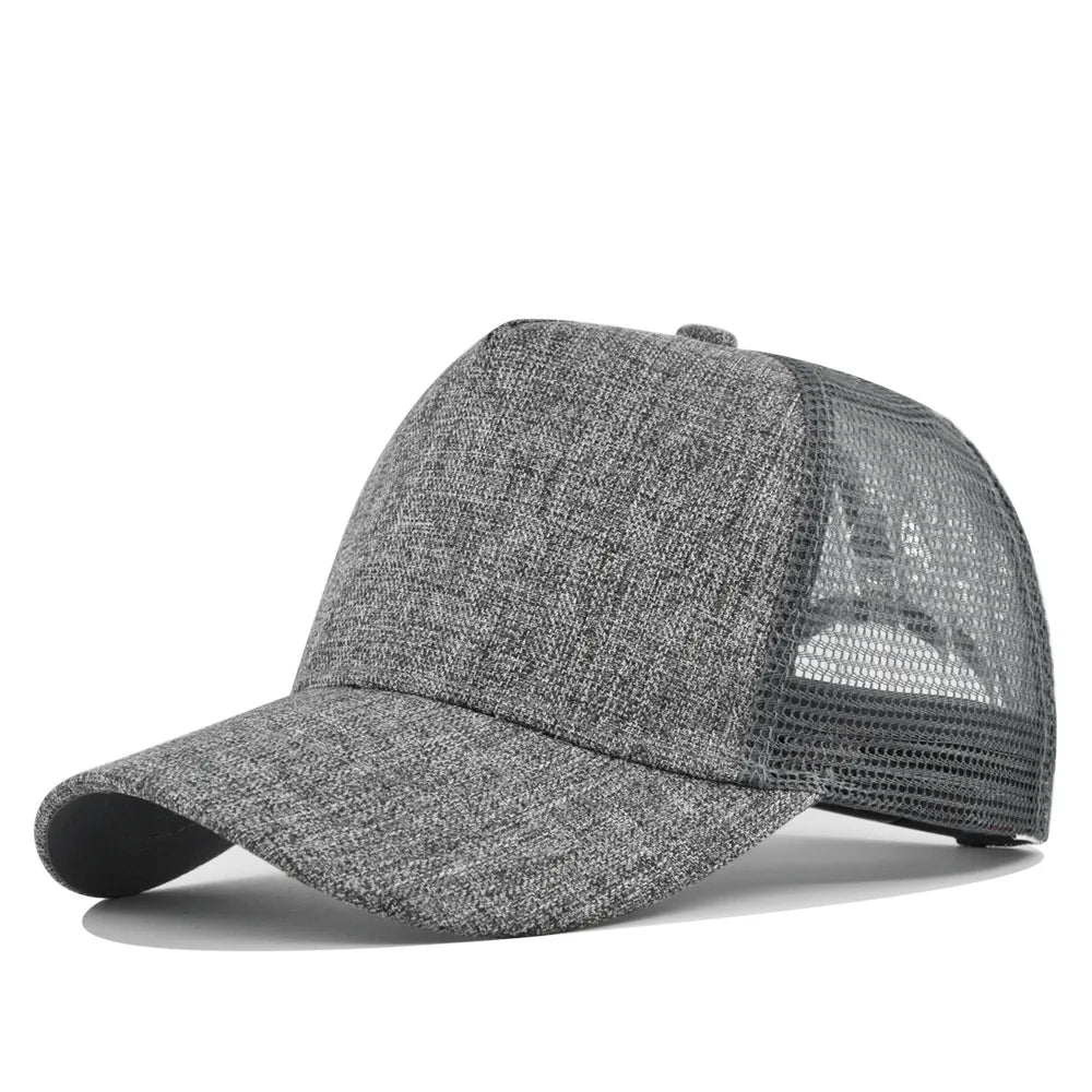 Sunhat Outdoors Trucker Hat Cotton Mesh Breathablebaseball Cap Women Men Summer Sunshade Meshcap