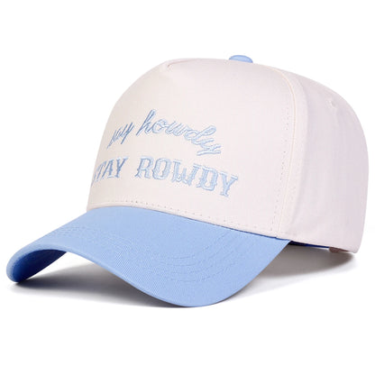 Unisex Stay Rowdy Letter Embroidery Baseball Caps Spring Autumn Outdoor Adjustable Casual Hats Hip