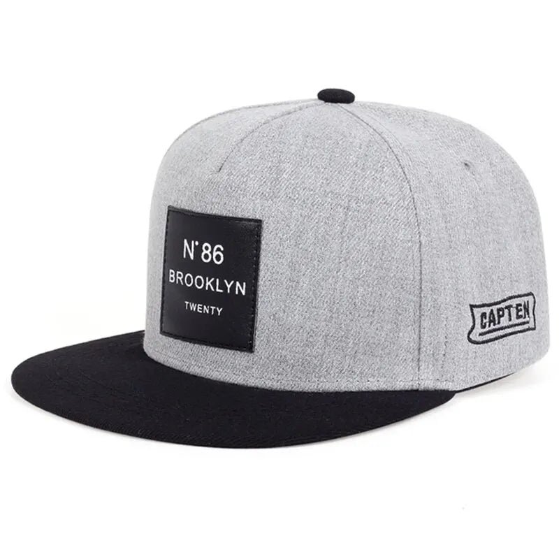 Unisex Brooklyn Print Label Embroidery Hip-Hop Hats Outdoor Adjustable Casual Baseball Caps
