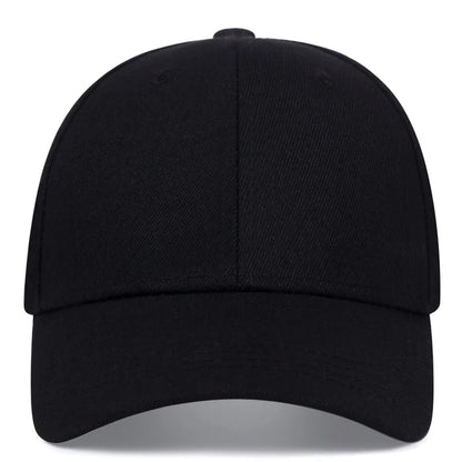Unisex Simple Black Baseball Cap Solid Color Golf Hat Cotton Snapback Caps Casquette Hats Casual Hip