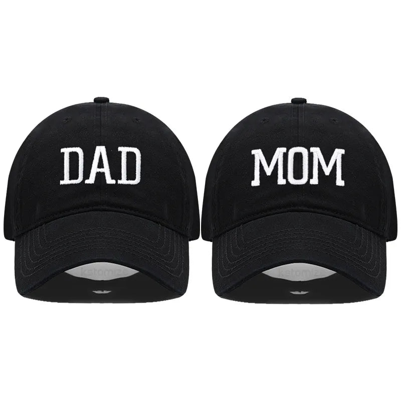 Dad Mom Embroidery Baseball Cap Women Men Hat Sport Visors Snapback Sun Breathable Outdoor Caps