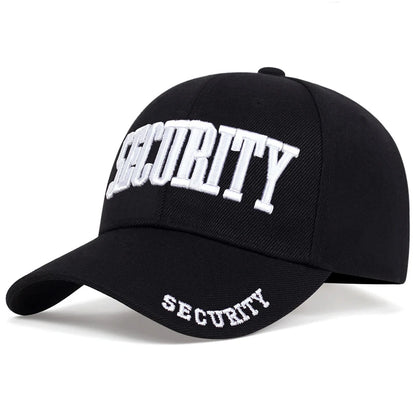 Security Letter Embroidery Baseball Cap Usa Men Dad Hat Cotton Adjustable Snapback Hats Adult Male