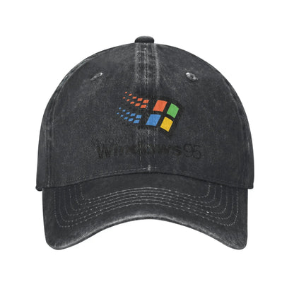 Summer Windows 95 Galaxy Baseball Cap Vintage Distressed Washed Sun Men Women Outdoor All Seasons
