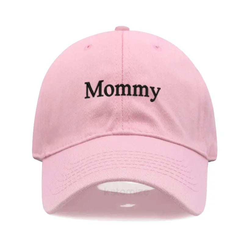 Daddy Mommy Embroidery Baseball Cap Men Women Unisex Soft Washed Cotton Hats Father S Mother Day