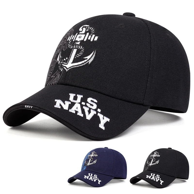 Unisex Anchor Embroidery Baseball Caps Spring Autumn Outdoor Adjustable Casual Hats Sunscreen Hat
