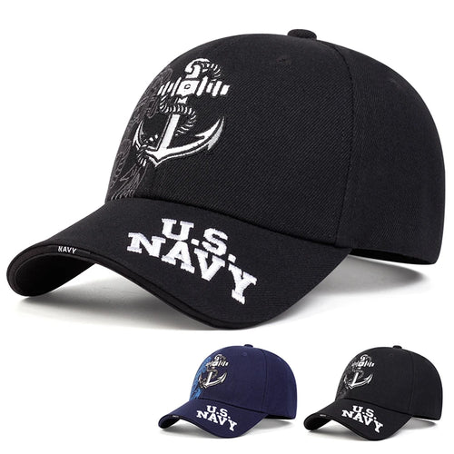 Unisex Anchor Embroidery Baseball Caps Spring Autumn Outdoor Adjustable Casual Hats Sunscreen Hat