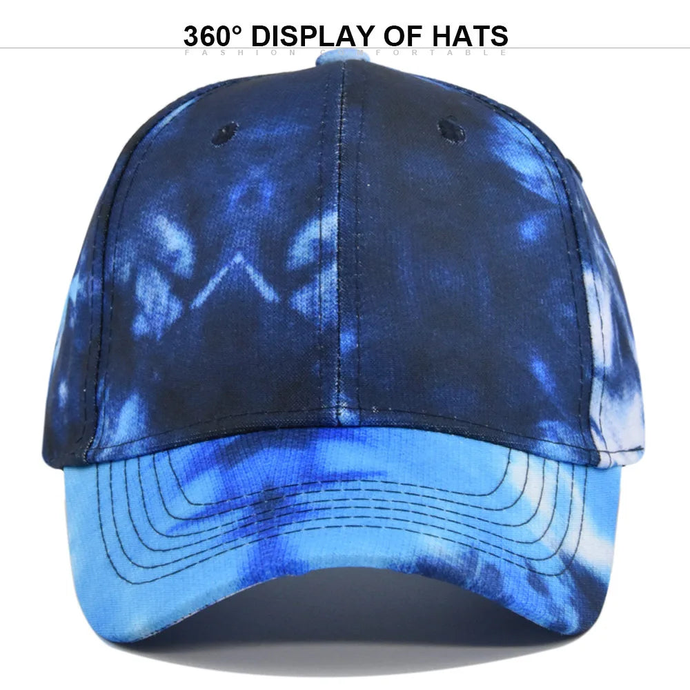 Unisex Spring Summer Dyed Baseball Cap Korean Version Trendy Hat Men Women Outdoor Sun Protection