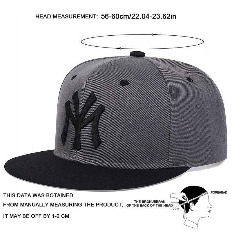 Unisex Letter Embroidery Hip-Hop Hats Outdoor Adjustable Casual Baseball Caps Sunscreen Hat Sports