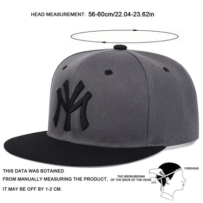 Unisex Letter Embroidery Hip-Hop Hats Outdoor Adjustable Casual Baseball Caps Sunscreen Hat Sports