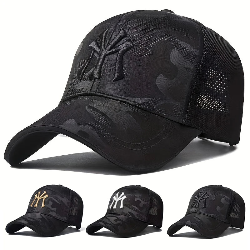 Unisex My Letter Embroidery Baseball Net Caps Outdoor Adjustable Spring Summer Casual Sunscreen Hat