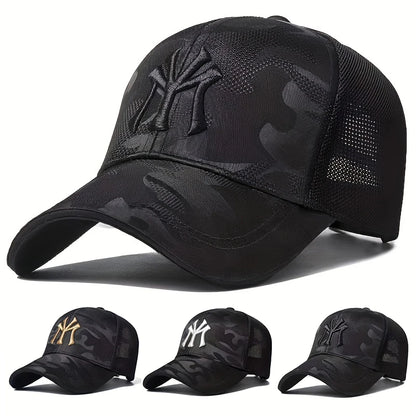 Unisex My Letter Embroidery Baseball Net Caps Outdoor Adjustable Spring Summer Casual Sunscreen Hat