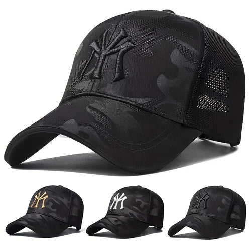 Unisex My Letter Embroidery Baseball Net Caps Outdoor Adjustable Spring Summer Casual Sunscreen Hat