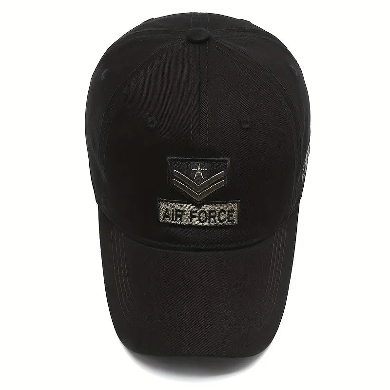 Unisex Air Force Arrow Embroidery Baseball Caps Spring Autumn Outdoor Adjustable Casual Hats Hip Hop