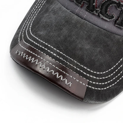 Wash Cotton Original Black Baseball Cap Snapback Hat Men Women Gorras Casual Casquette Embroidery