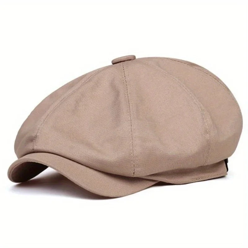 Newsboy Cap Men S Twill Cotton Hat 8 Panel Baker Caps Retrogatsby Hats Casual Brand Beret Male