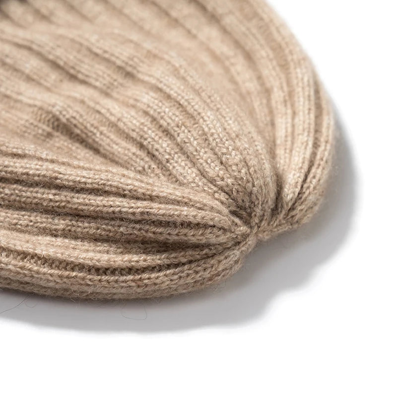 ZYCZCXX Regardless Of Gender 100%Pure Cashmere Hat High Quality Thick Men's Outdoor Sports Cowl Winter New Women's Warm Skullcap