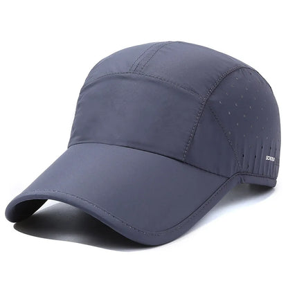 Outdoor Sport Quick Dry Waterproof Breathable Baseball Cap Summer For Men Women Fashion Adjustable Snapback Thin Sun Shade Hat
