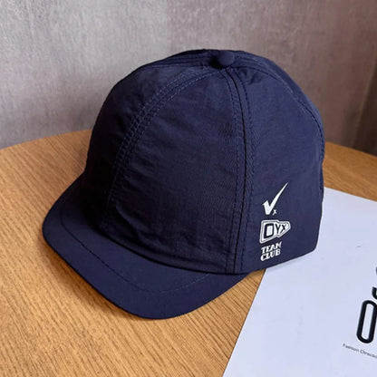 Quick-Dry Hat Summer Baseball Cap with 3CM Short Brim, Unisex Breathable Sun Protection Cap